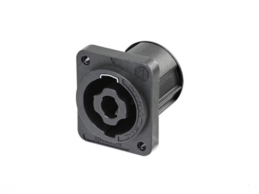 Neutrik NL4MPXX 4-Pole Speakon Chassis Mount Socket - Professional Audio Connector for PA Systems, Amplifiers & Studio Equipment