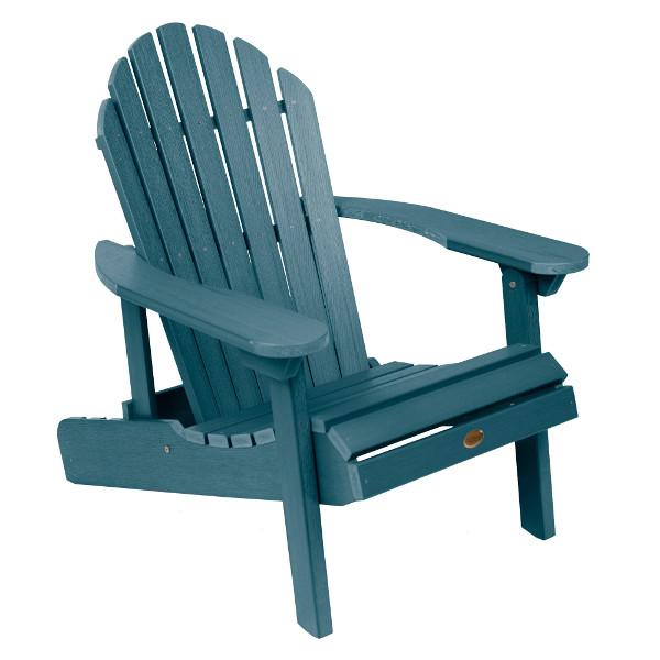 Hamilton Outdoor Folding & Reclining Adirondack Chair - Portable Patio Lounge Chair for Backyard, Poolside & Beach - Weather-Resistant Comfort for Relaxing Outdoors
