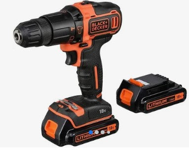 Black and Decker BDDCC18KB 20V MAX Lithium-Ion Cordless Drill/Driver Kit - Lightweight Power Tool for Home DIY Projects, Woodworking & Construction Work