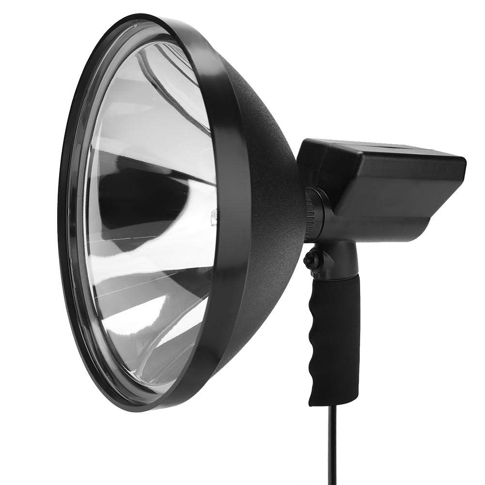 Yosoo 100W 12V LED Hunting Spotlight - 9 Inch Handheld Torch for Offroad, Fishing, Camping & Night Outdoor Activities | Waterproof & Durable Spot Light for Boating, Hiking, Emergency Use