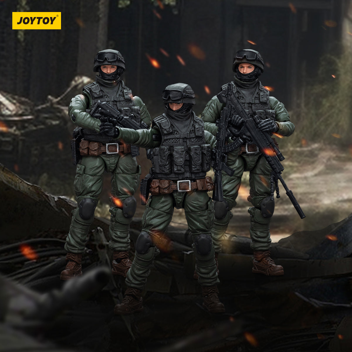 1/18 JOYTOY 3.75 Inch Russian CCO Special Forces Action Figure - Highly Detailed Collectible Military Model for Display & Gaming Scenes