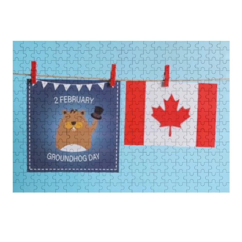 300-Piece Happy Groundhog Day Jigsaw Puzzle for Adults, Teens & Kids – Creative Gift, Fun Family Game (Multiple Sizes) – Perfect for Holidays, Classroom Activities & Family Bonding Time