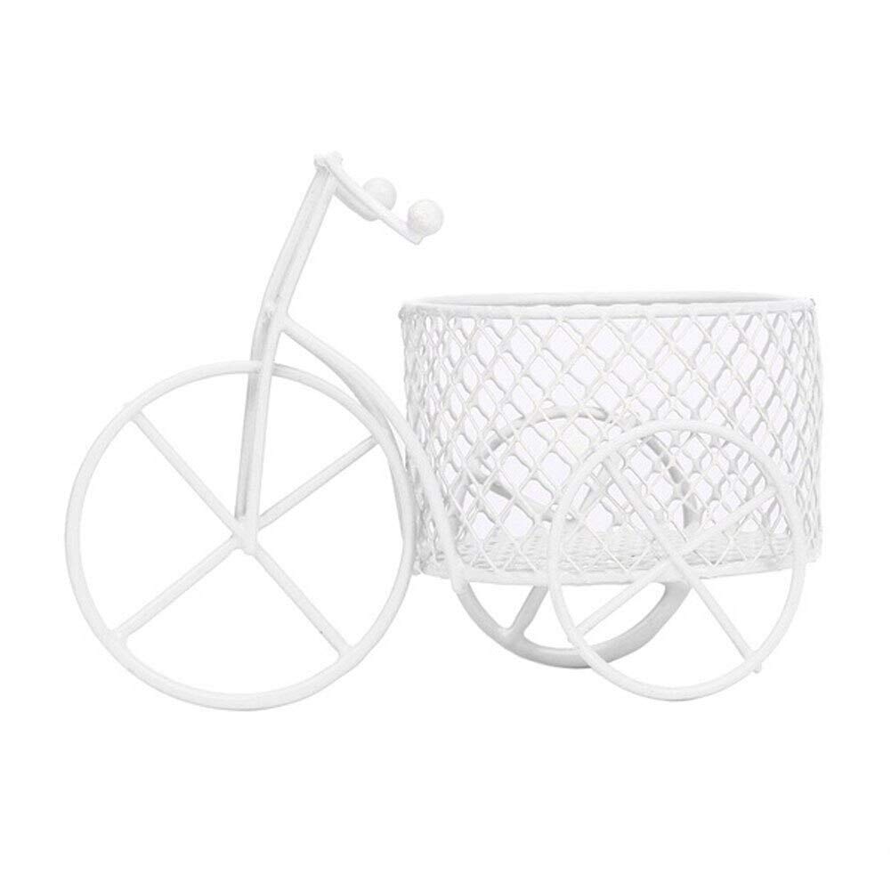 White Tricycle-Shaped Candy Cart - Snack Storage Box for Weddings, Home Decor, and Party Ornaments | Perfect for Candy Rack, Snack Display & Decorative Storage