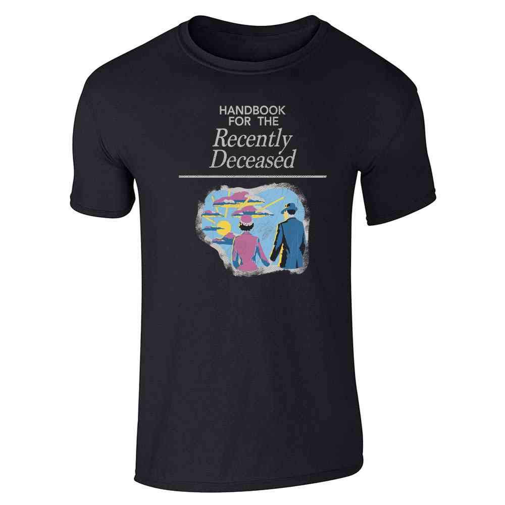 Funny Gothic Graphic T-Shirt for Men | Pop Threads Handbook for The Recently Deceased | Perfect for Halloween, Goth Parties & Alternative Fashion