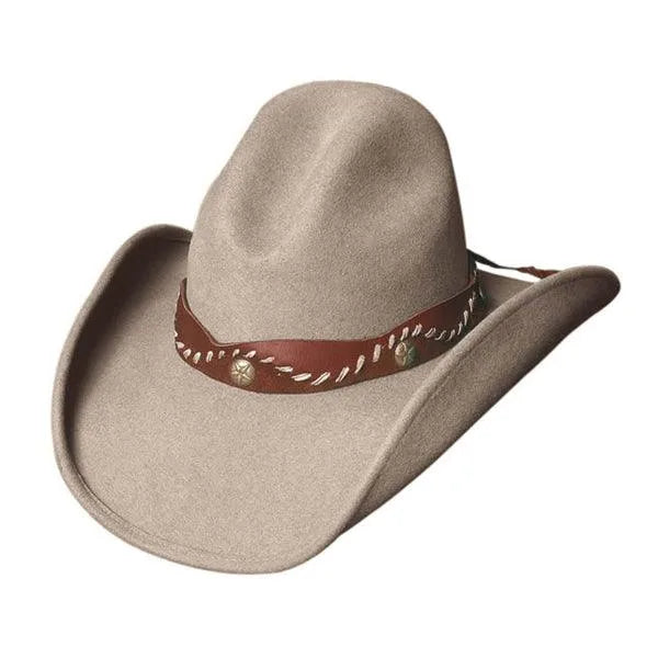 Bullhide Pistol Creek Shapeable Wool Felt Cowboy Hat - Western Style, Adjustable Fit for Ranchers, Riders & Outdoor Adventures