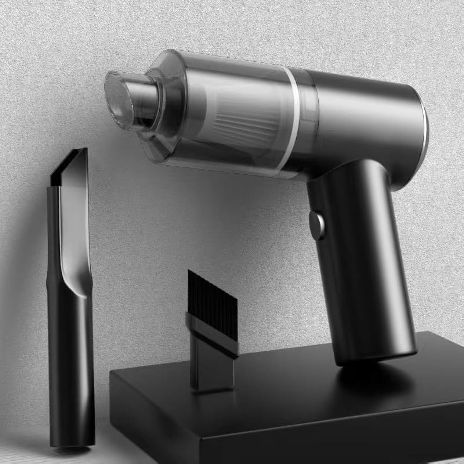 2-in-1 Wireless Mini Vacuum Cleaner - 120W High Power Handheld & Keyboard Vacuum with Brushless Motor, USB Rechargeable (Black) | Perfect for Car, Home, Office & Computer Cleaning