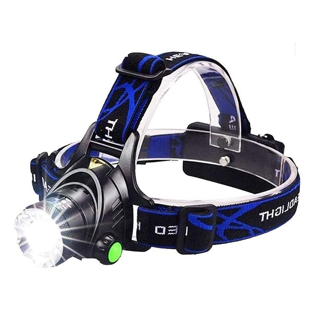 Rechargeable LED Headlamp - Waterproof Headlight for Camping, Hiking, Running & Outdoor Adventures | Perfect for Night Exploration, Emergency Use & Hands-Free Lighting