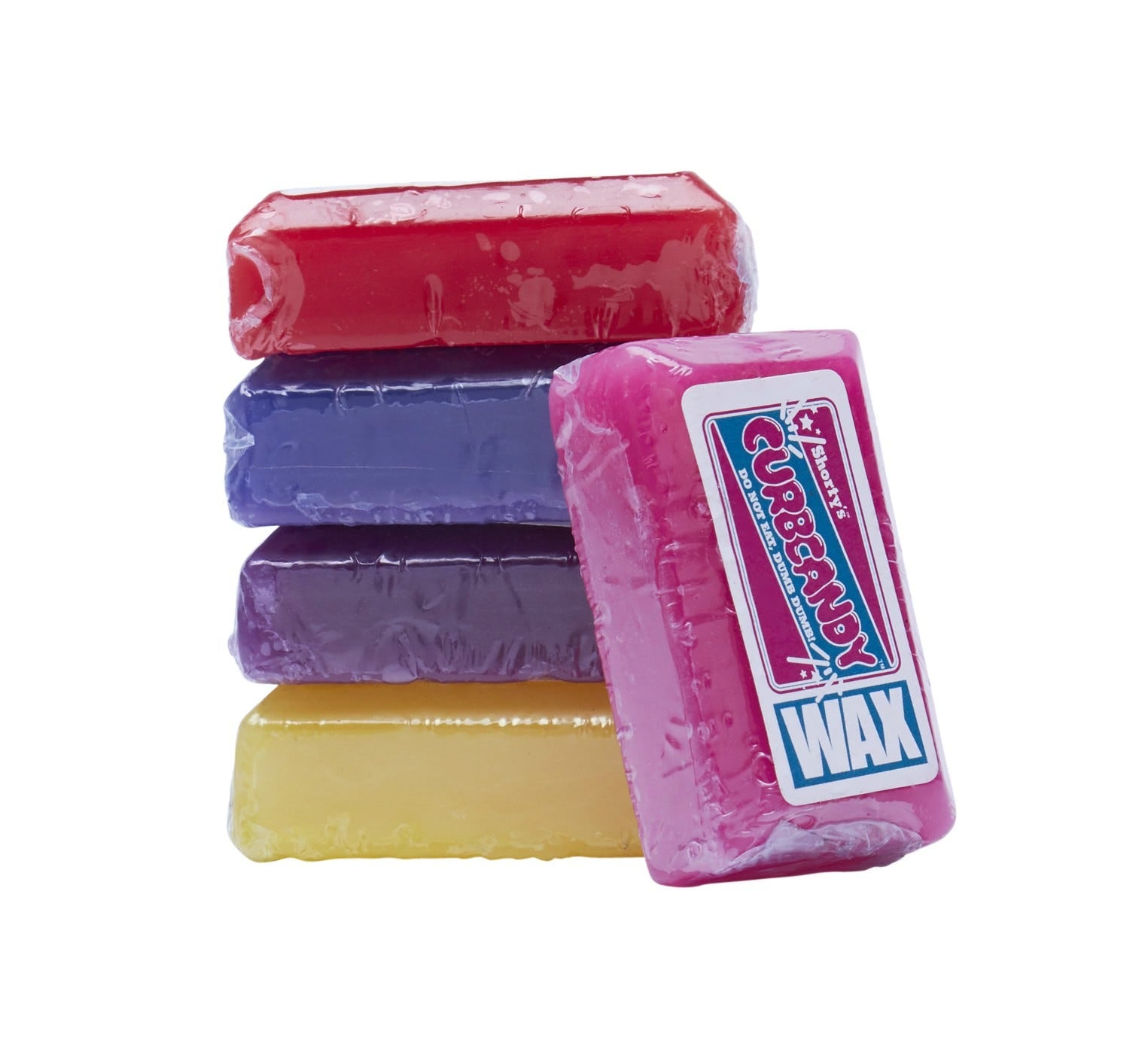 Shorty's Curb Wax (5-Pack) - Premium Skateboard Wax for Smooth Grinds & Slides - Perfect for Rails, Ledges & Concrete Curbs
