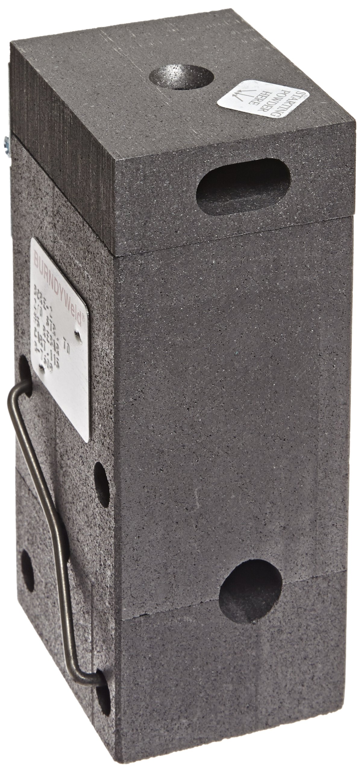 Burndy B-7609 BCRE-2 Horizontal Cable Tap to Rebar Splice Connector - #5 Rebar & 2/0 Cable Size - Ideal for Electrical Grounding in Construction & Industrial Applications