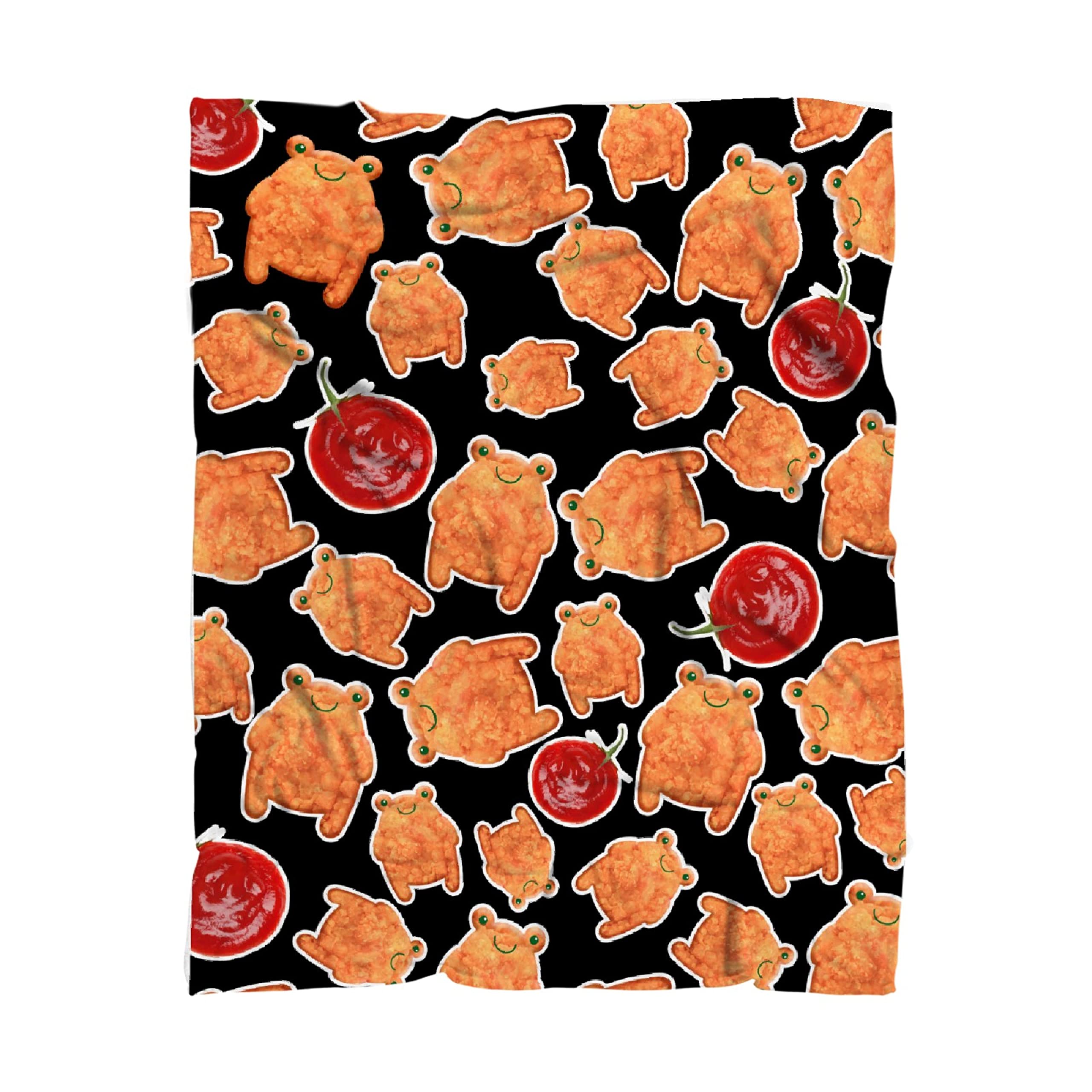 Soft Fleece Frog Blanket for Kids & Adults - 120