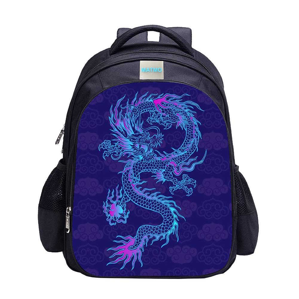 MATMO Dinosaur Backpack for Boys - Kids School Bookbag with Dragon Design (28L) - Perfect for School, Travel & Outdoor Adventures