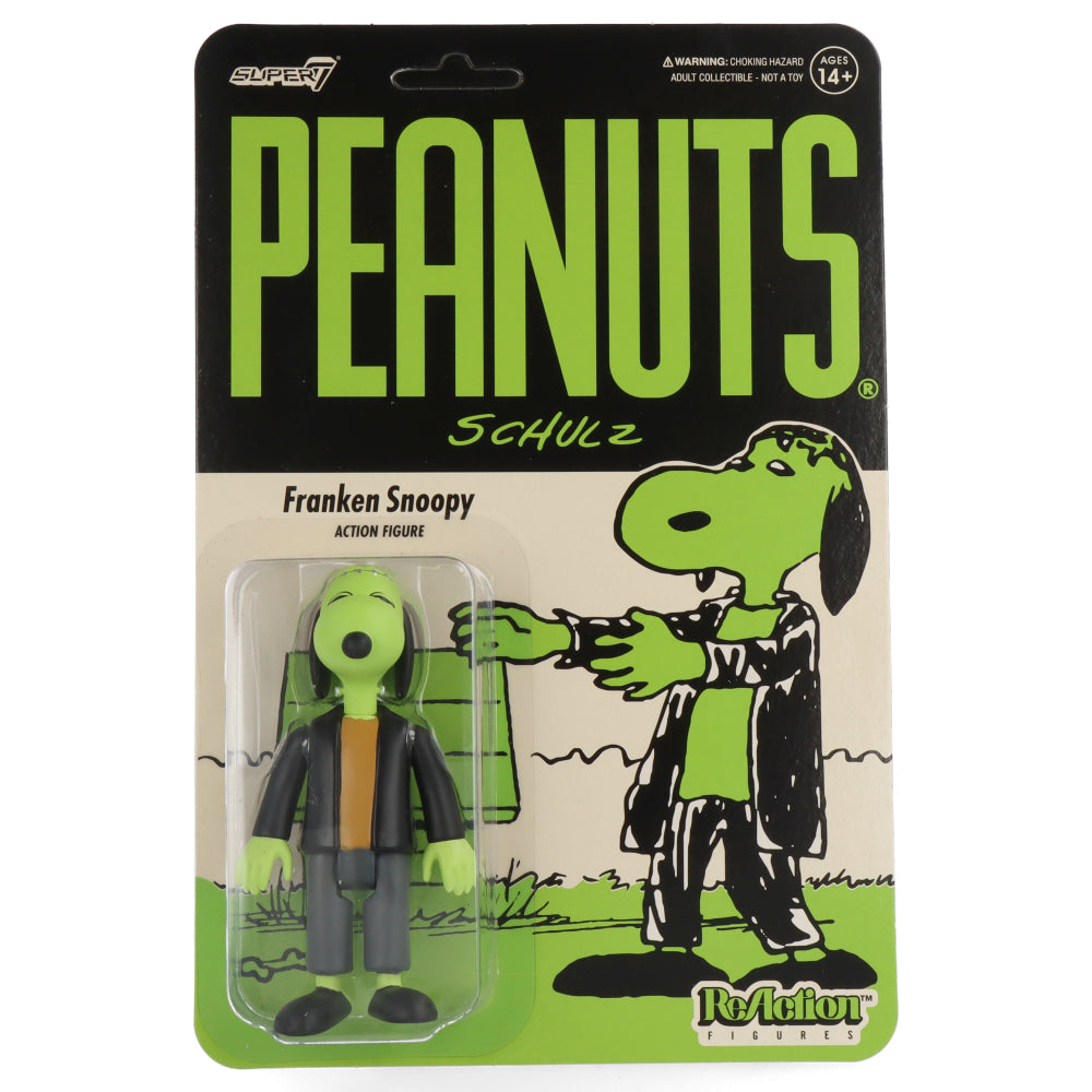 Franken Snoopy ReAction Figure Wave 5 - Peanuts Collectible Toy for Halloween, Christmas Gifts & Pop Culture Displays