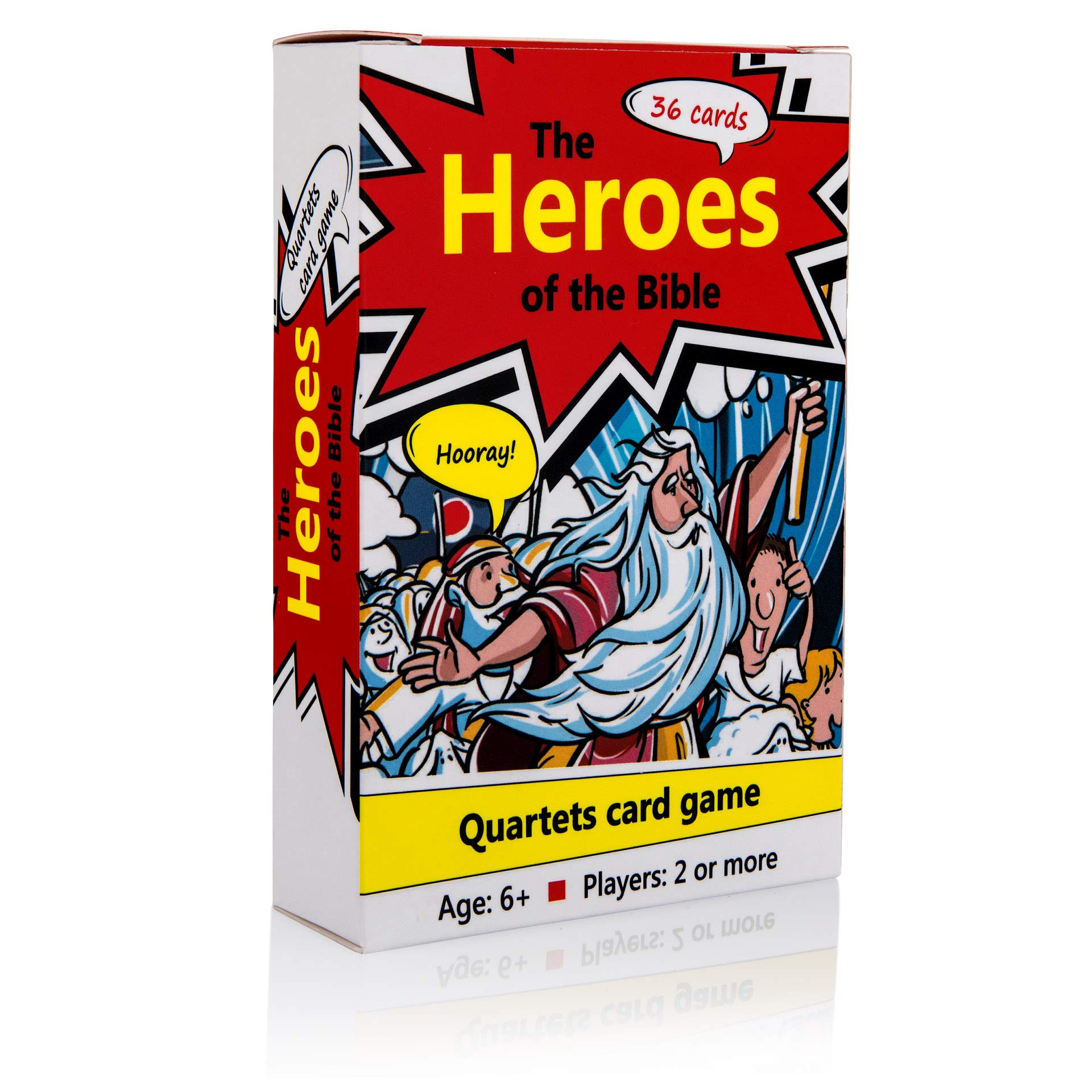 Biblical Heroes Card Game for Kids 6+ - Fun & Educational Bible Stories in Comics for Family Game Nights