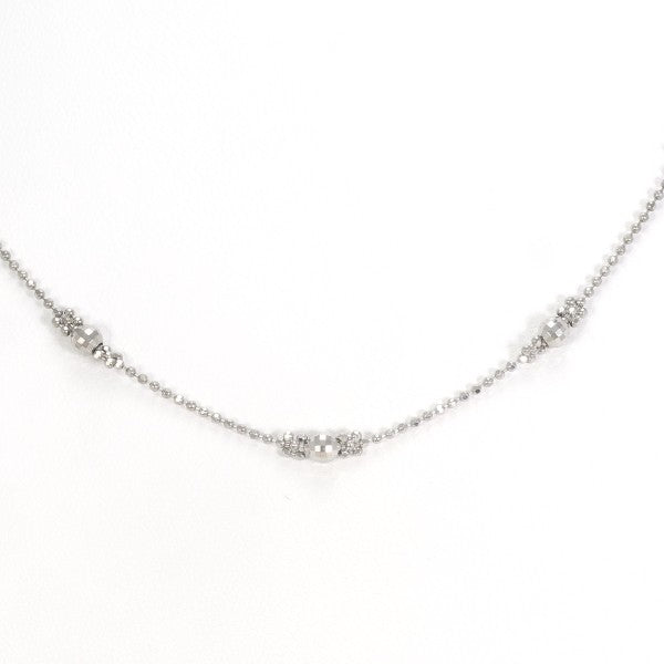 18K White Gold Necklace for Women - Elegant Diamond Pendant Jewelry Gift for Anniversary, Birthday & Valentine's Day | Perfect for Weddings, Parties & Special Occasions