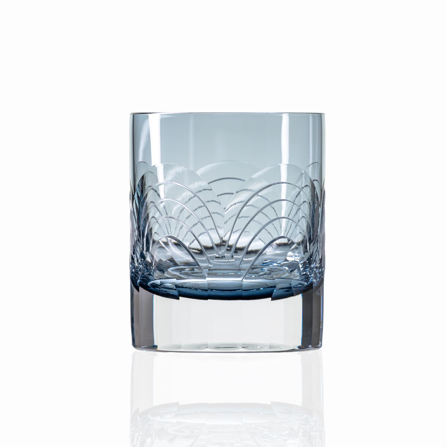 Premium Cascades Blue 7oz Whiskey Glasses Set of 12 - Perfect for Scotch, Bourbon & Cocktails - Ideal for Home Bars, Parties & Gifts