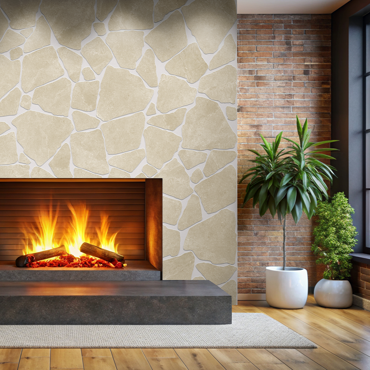 Noosa Sand Travertine Look Porcelain Tile - Natural Stone Finish Floor and Wall Tile for Indoor/Outdoor Use - Perfect for Patio, Pool Deck & Bathroom Cladding