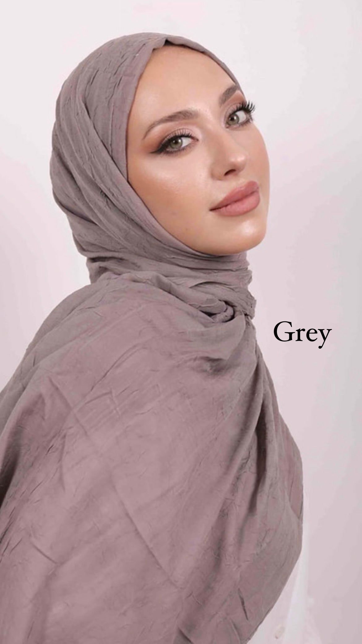 Soft Grey Bamboo Fiber Scarf for Women - Lightweight, Breathable & Eco-Friendly - Perfect for Travel, Office & Casual Wear
