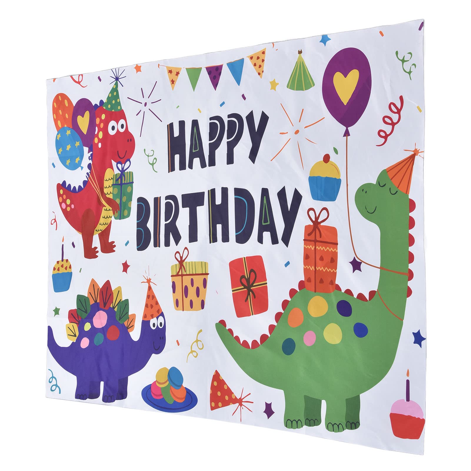 Soft Birthday Backdrop - Multipurpose Hanging Cloth for Walls, Doors & Tables | Party Decor