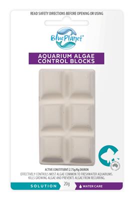 Blue Planet Aquarium Algae Control Block - Fast Acting Fish Tank Cleaner for Freshwater & Saltwater Aquariums | Prevents Algae Growth & Keeps Water Crystal Clear | Perfect for Home, Office & Pet Store Aquariums