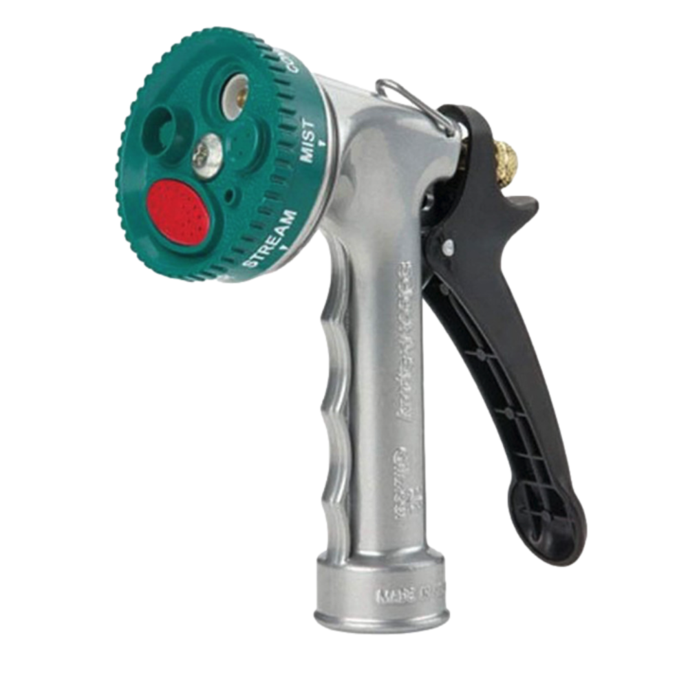 Gilmour 1065665 SO1 Select A Spray 5-Dial Metal Hose Nozzle - Heavy Duty Garden Watering Tool for Lawns, Plants & Car Washing