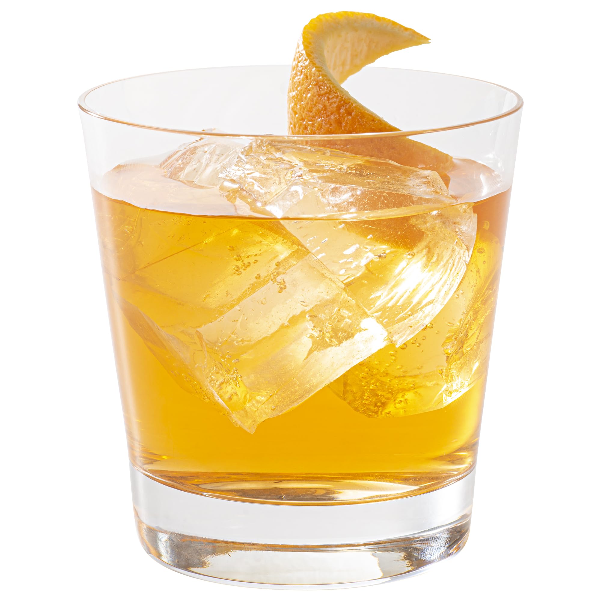 Restaurantware Moda Nude 13oz Crystal Old Fashioned Glasses Set of 12 - Heavy Base, Laser-Cut Rim, Fine-Blown Crystal Whiskey Glasses | Dishwasher-Safe Lowball Glasses for Scotch, Bourbon & Cocktails | Perfect for Home Bars, Dinner Parties & Gifts