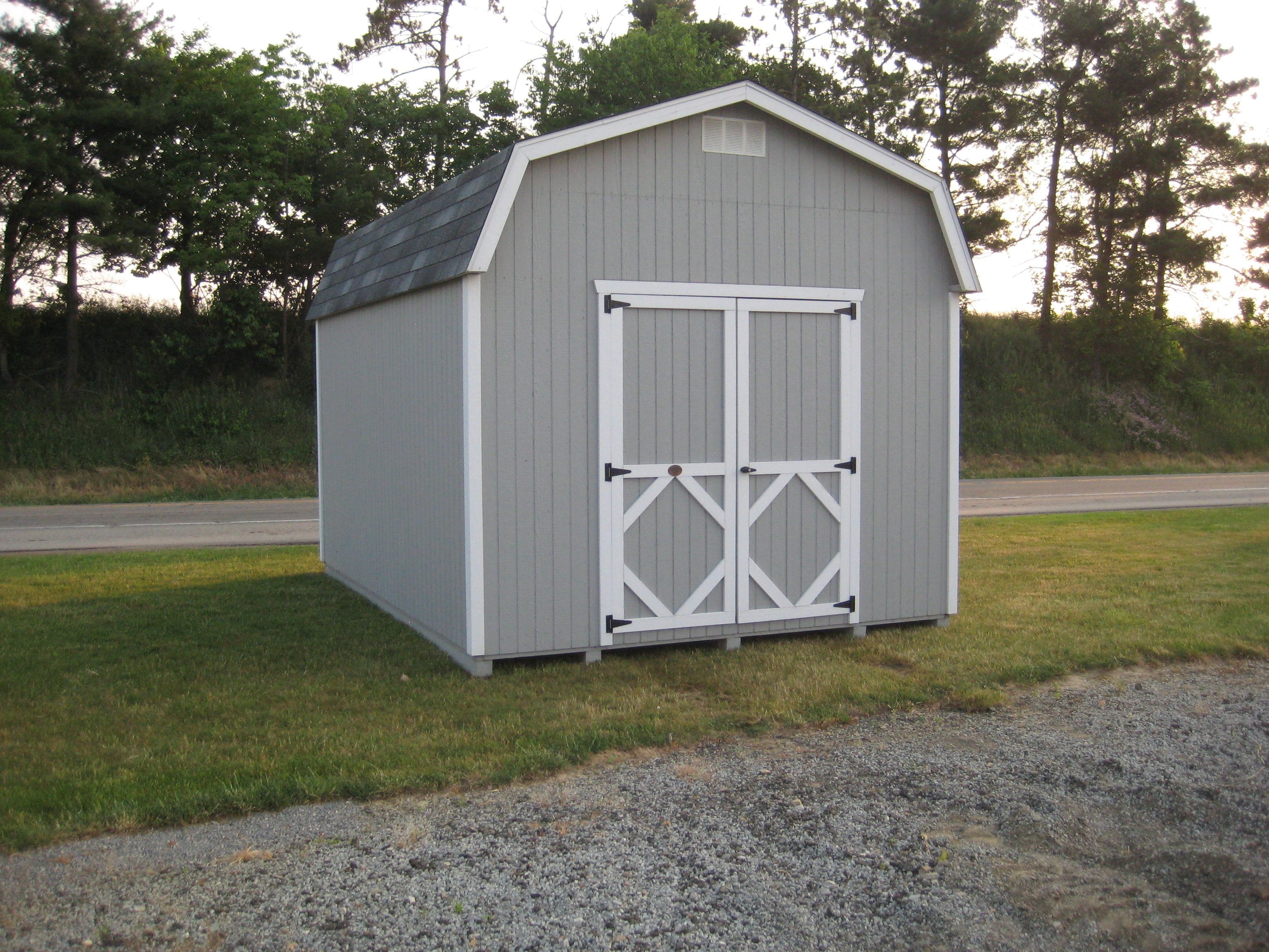 Classic Gambrel Barn 6' Sidewalls Panelized Kit - Easy DIY Barn Building Kit for Backyard Storage, Workshop & Farm Use