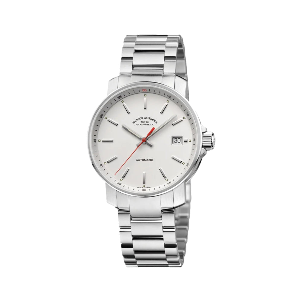 29er White Dial Men's Watch - 36.6mm Stainless Steel Case, Water Resistant, Fashion Wristwatch for Outdoor Activities & Casual Wear