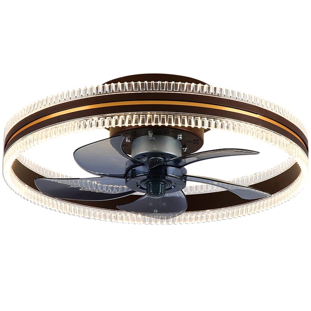 Low Profile Ceiling Fan with Light - 19.3