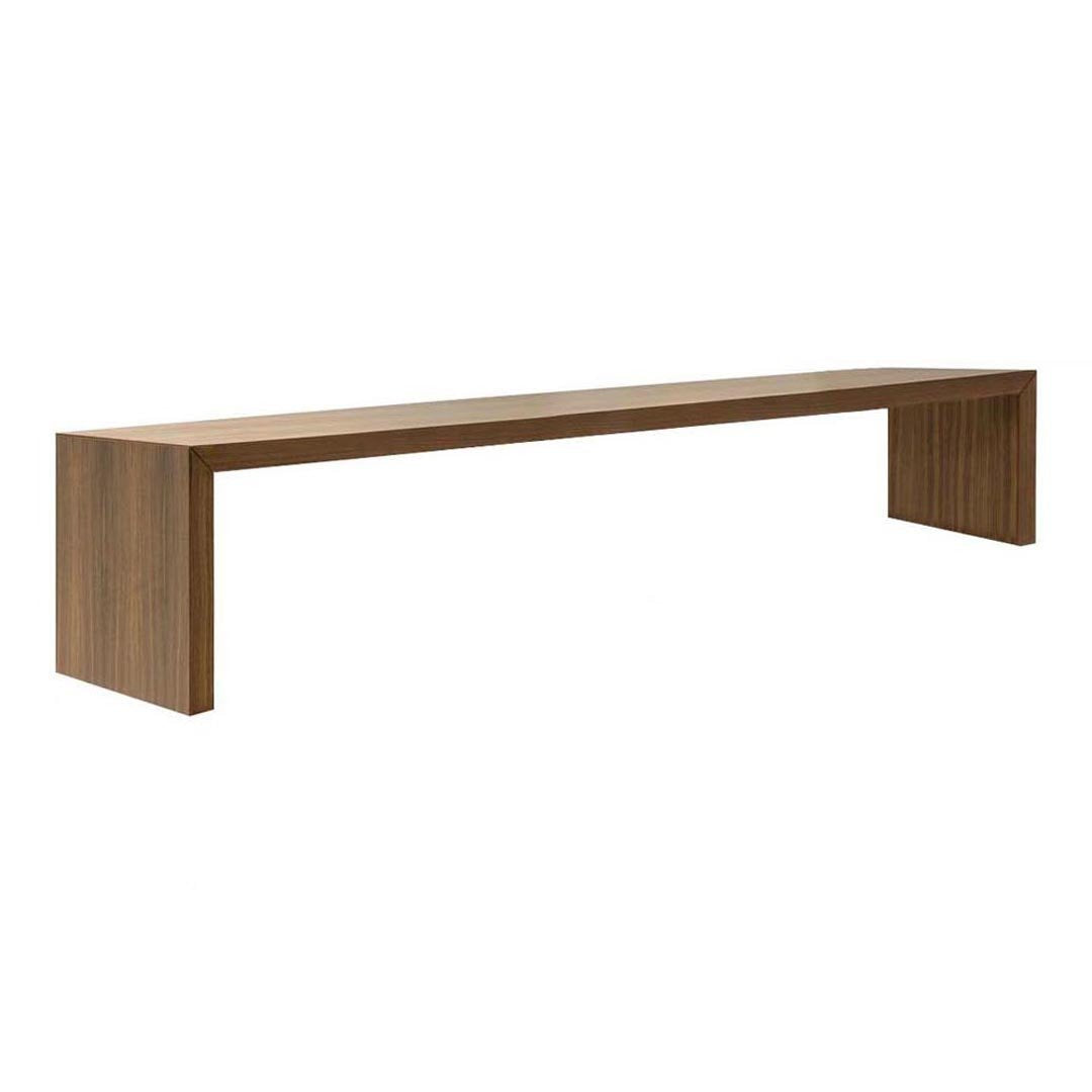 Andreu World Estudio Andreu Closed Bench - Modern Wooden Bench for Living Room, Dining Room, or Office Seating - Durable & Stylish Home Furniture