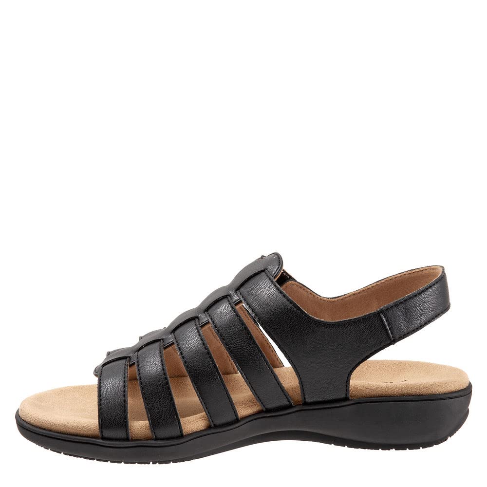 Trotters Women's Comfortable Flat Sandals - Breathable Summer Casual Shoes for Walking, Beach & Vacation | Lightweight Slip-On Sandals for Women