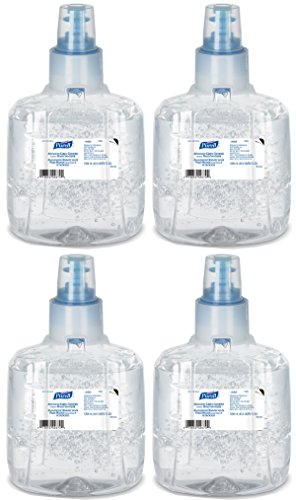 Purell Advanced Hand Sanitizer Refill - 1200mL (2 Refills, 4-Pack) | Green Certified Alcohol Gel for Hospitals, Offices & Schools | AQSSDQC 1903-02 LTX Formula