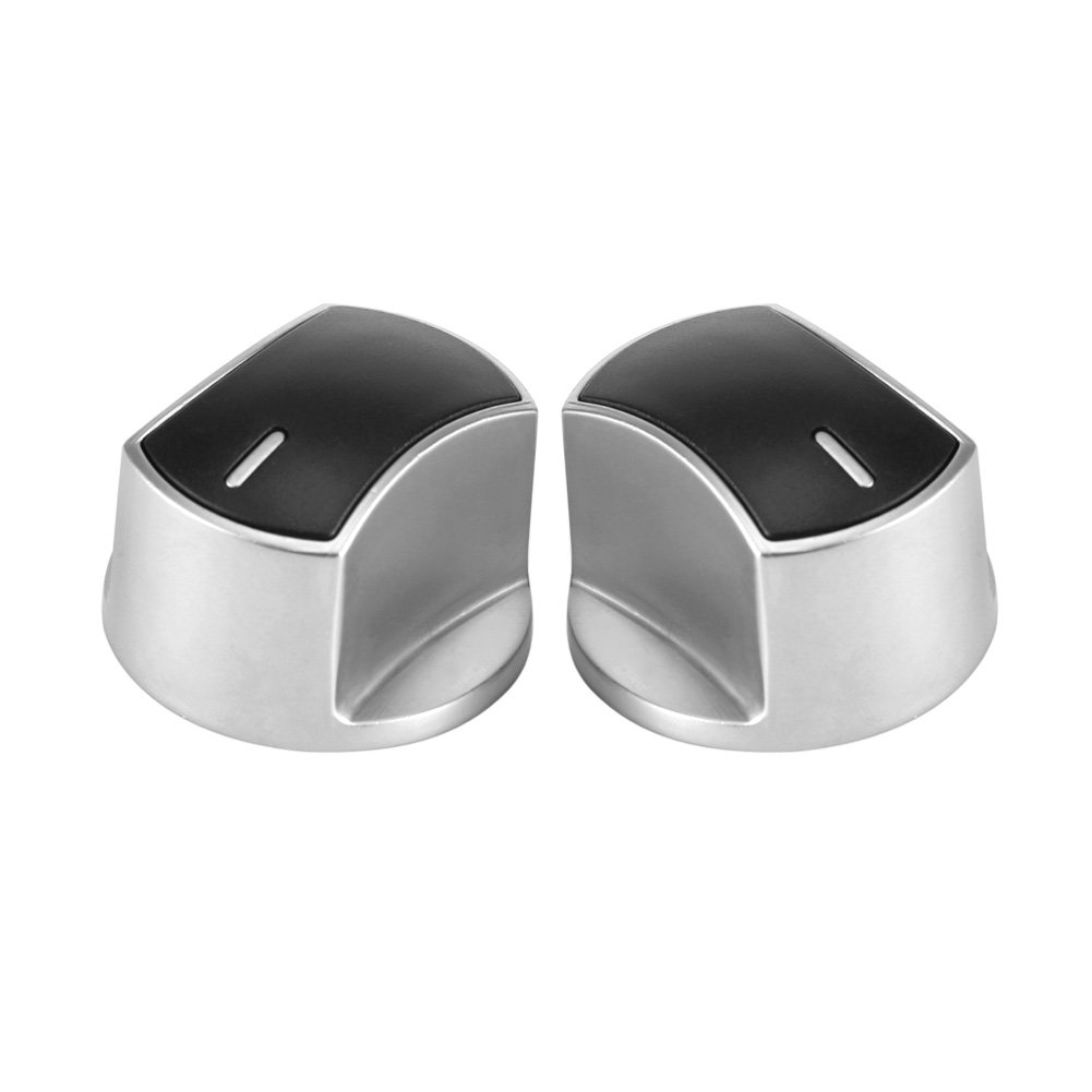 2-Pack 36mm Zinc Alloy Gas Stove Knobs - Durable Metal Replacement Knobs for Kitchen Stove, Electric Stove & Oven - Perfect for Gas Range Repair & Appliance Upgrade