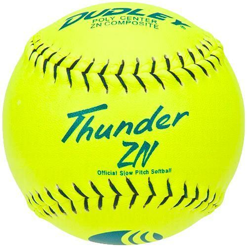 Dudley Thunder ZN 11 Classic W USSSA Slowpitch Softballs (Dozen) - 4U553 | Official Game Balls for USSSA Tournaments & Recreational Play