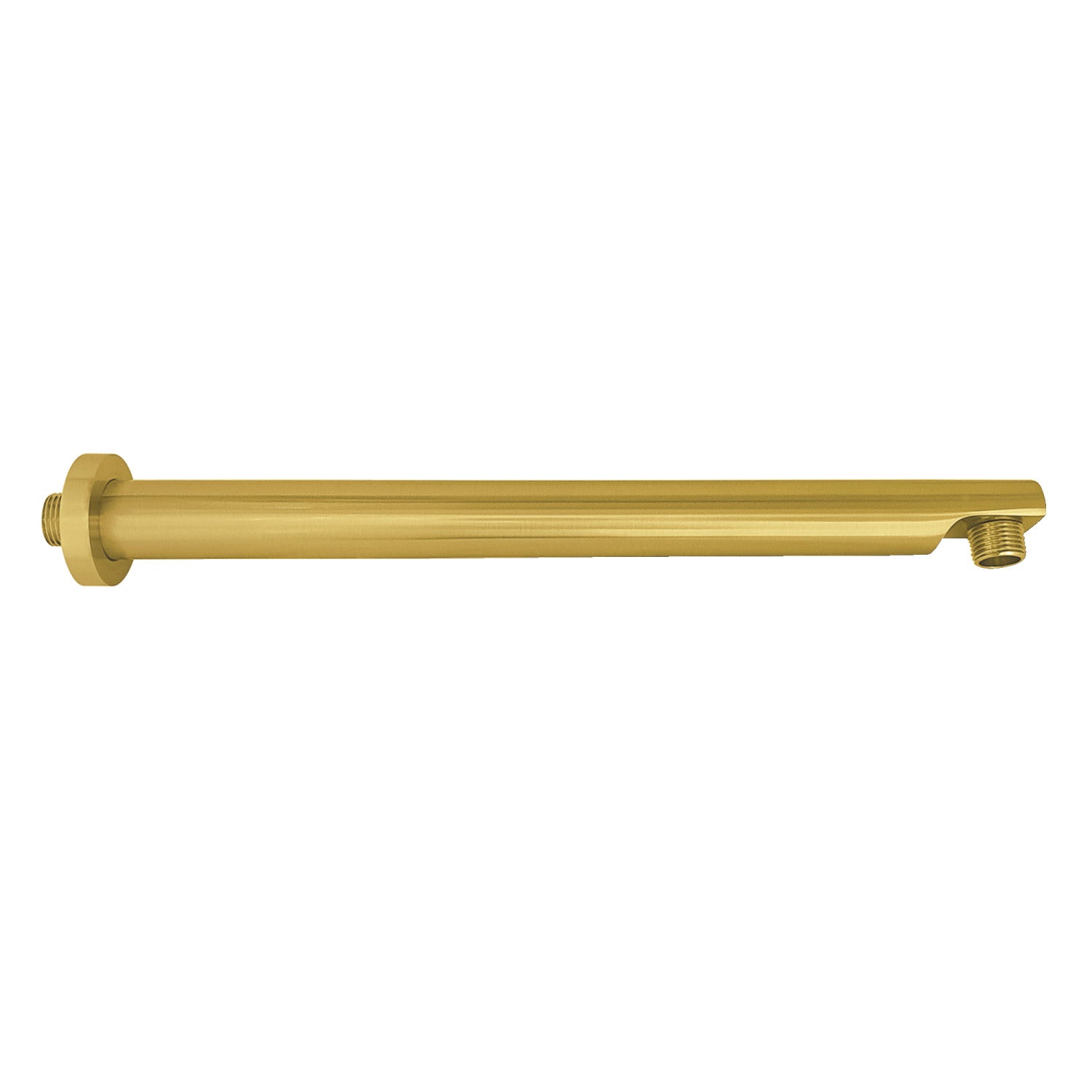 AquaElements K8113E7 13 Inch Rain Drop Shower Arm with Flange in Brushed Brass Finish - Perfect for Modern Bathroom Renovations and Spa-Like Shower Experiences