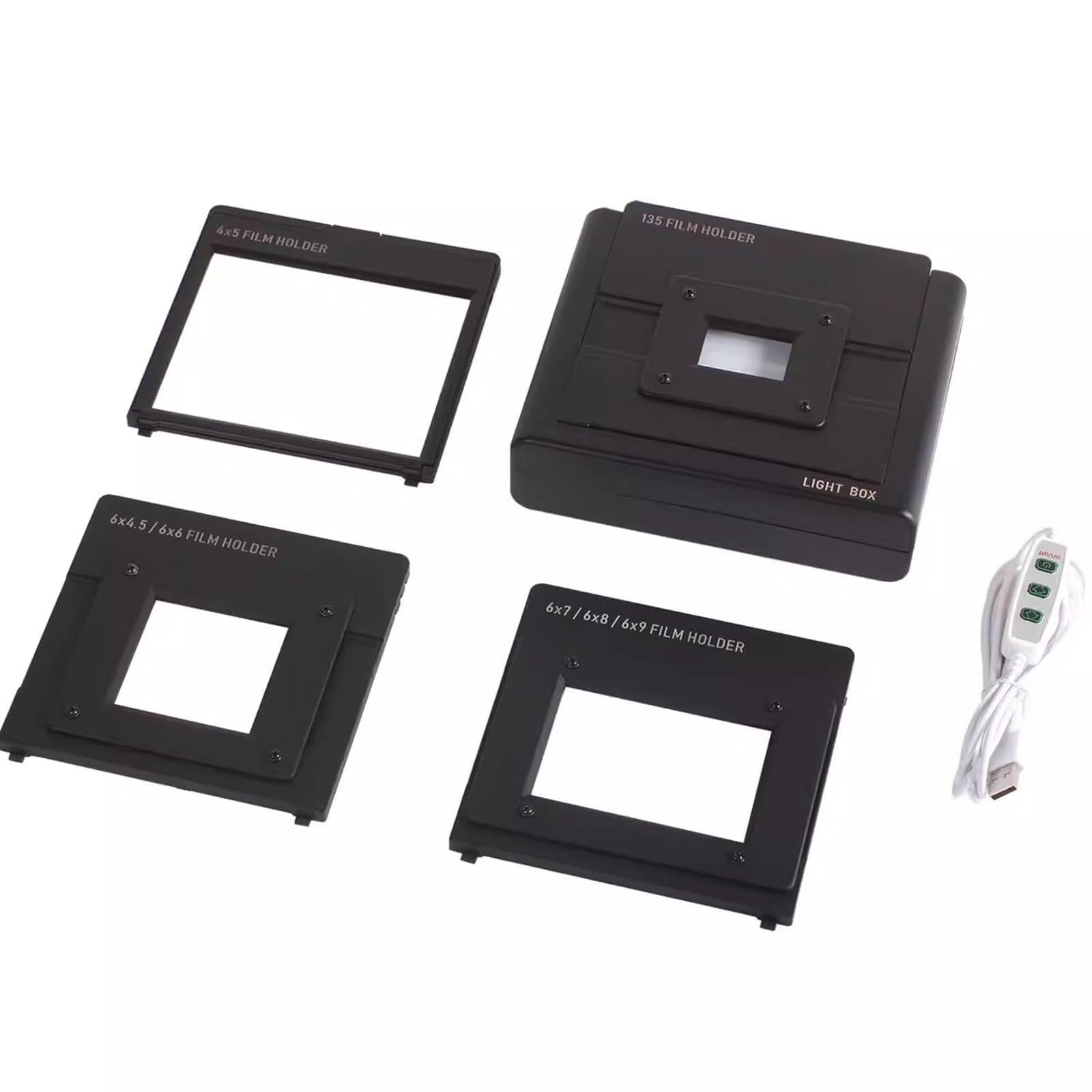 Professional Mobile Film Scanner - Convert 35mm, 120 & 4x5 Negatives/Slides to Digital JPEG Files | USB-Powered LED Lighted Photo Viewer | Perfect for Archiving Old Family Photos & Digitizing Film Collections