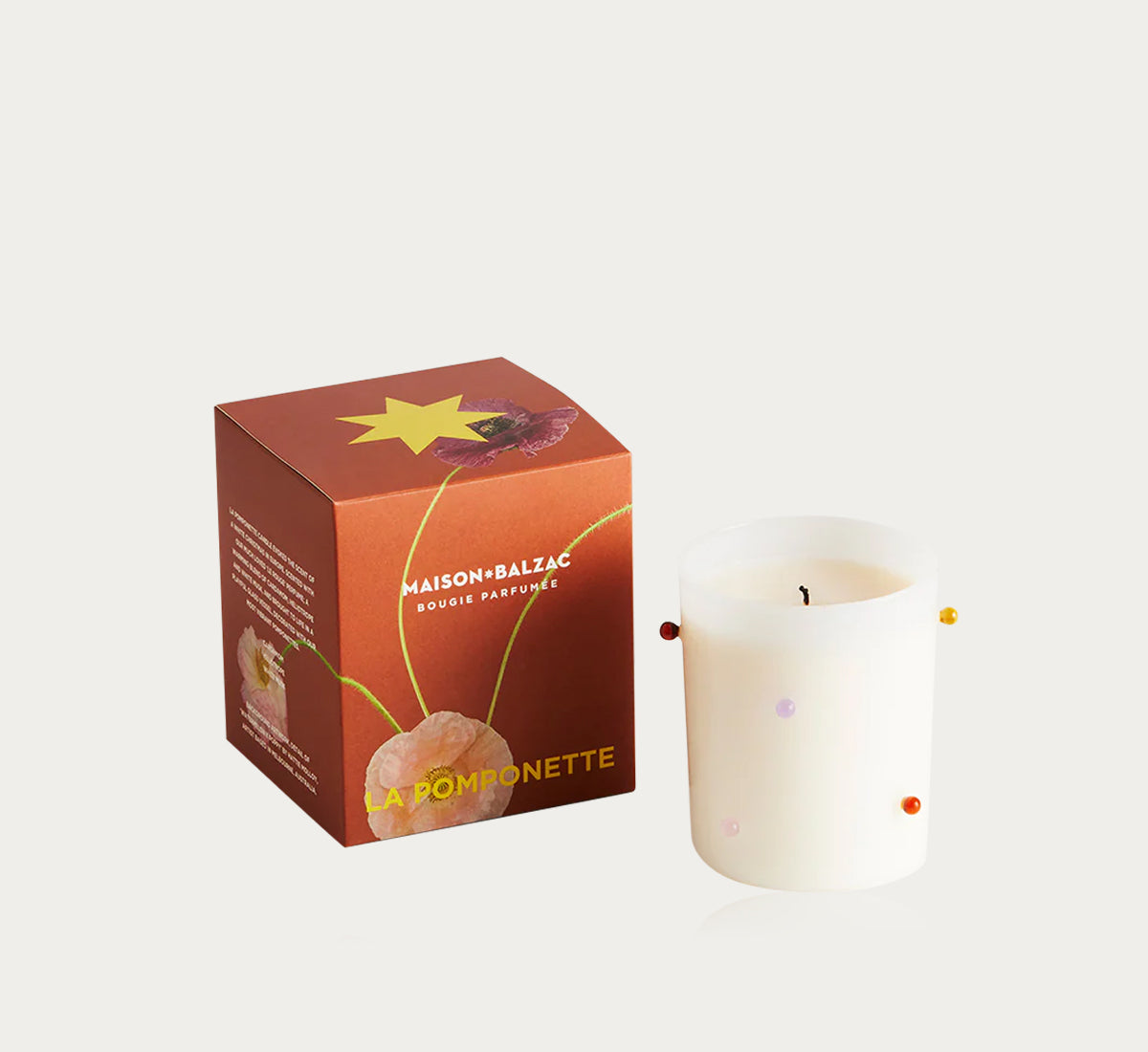 Pomponette Scented Candle - Handmade Soy Wax Aromatherapy Candle for Home, Relaxation & Gifts | Perfect for Bedroom, Bath & Meditation Spaces