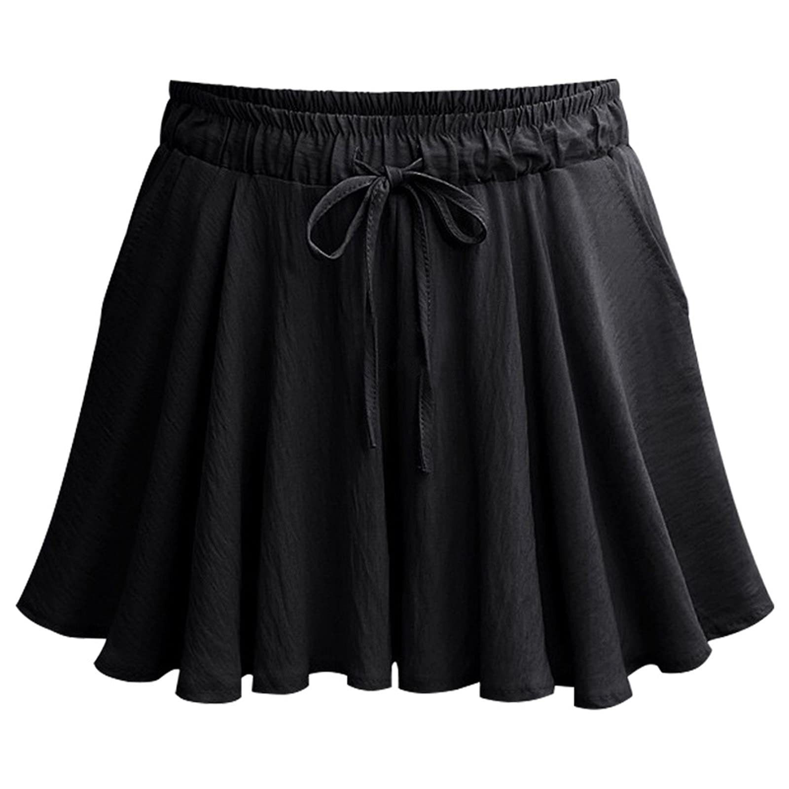 High-Waisted Wide Leg Loose Women's Pants - Fashionable Black Boy Shorts Underwear for Women | Perfect for Casual Wear, Summer Outfits & Lounge Comfort