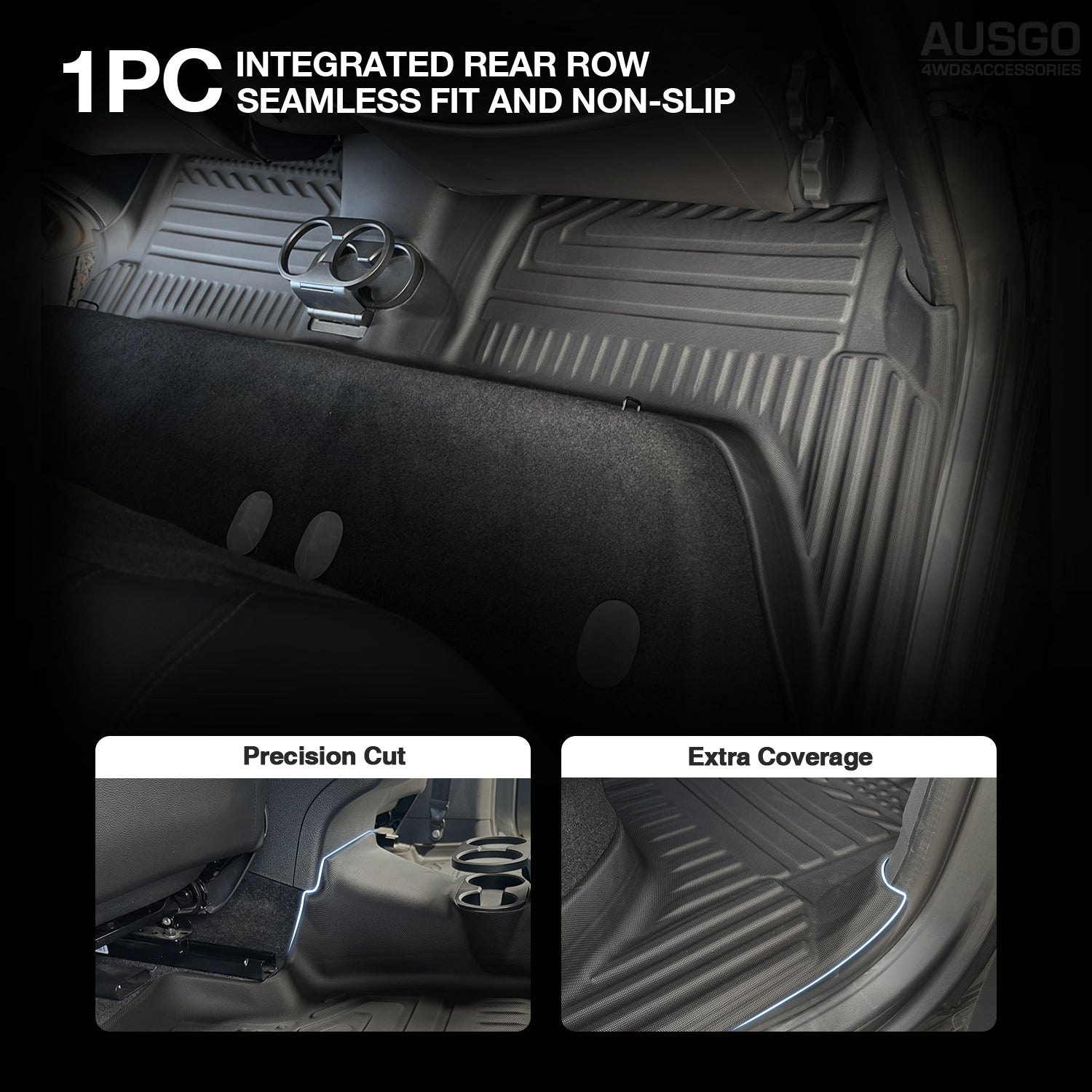 5D Custom Fit Car Floor Mats for Volkswagen Amarok 2H Series Dual Cab (2009-2022) - All-Weather Protection & Easy Cleaning - Perfect for Off-Road Adventures & Daily Commutes
