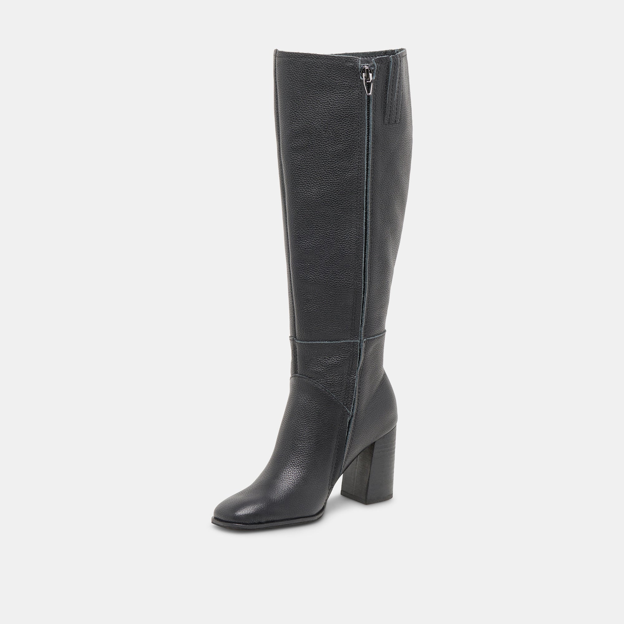 Fynn Wide Calf Boots for Women - Onyx Black Leather Ankle Boots for Comfort & Style | Perfect for Work, Office, and Casual Outfits
