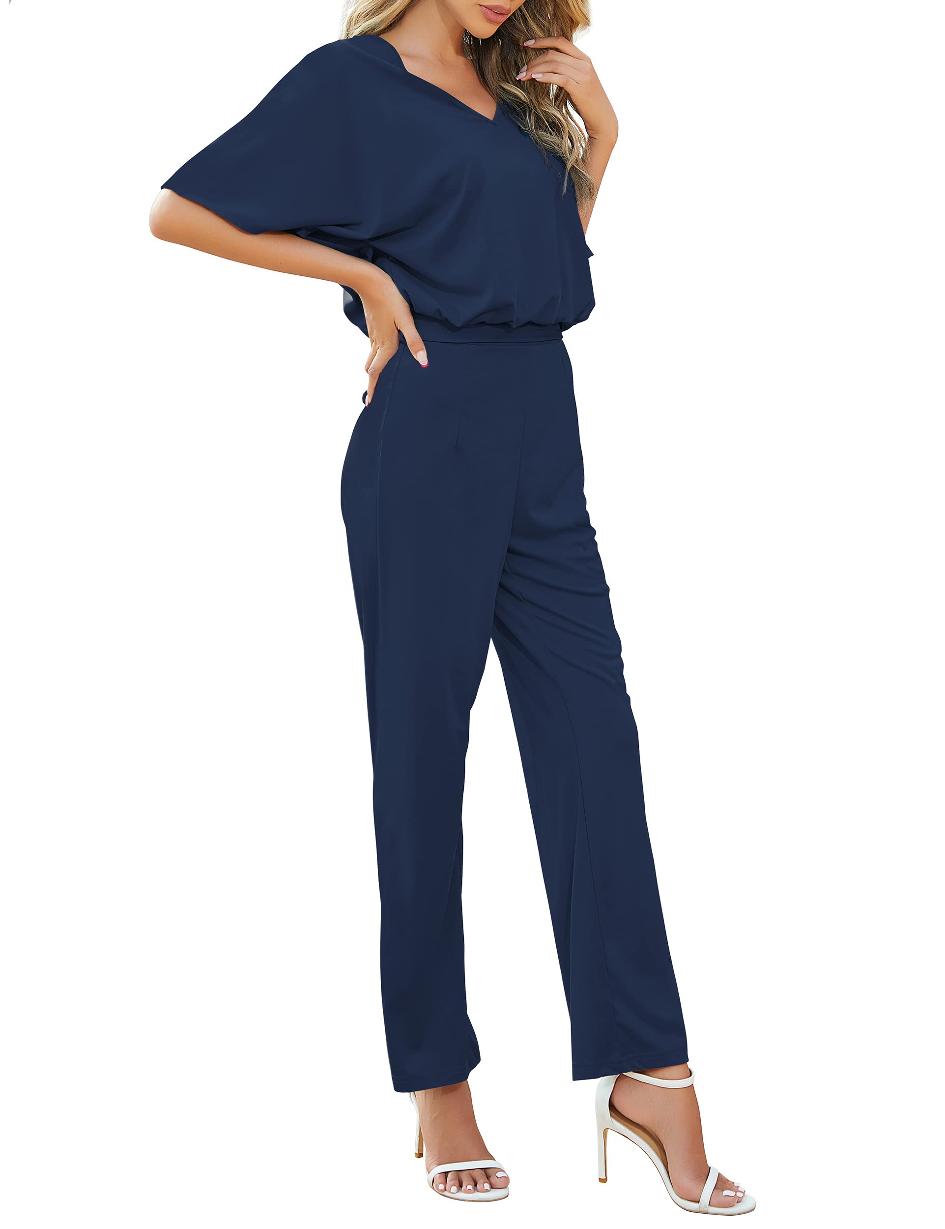 FANCYINN Women's 2-Piece Summer Outfit - Spaghetti Strap Jumpsuit Romper & Long Pencil Pants Set | Casual Chic Style for Beach, Vacation & Date Night