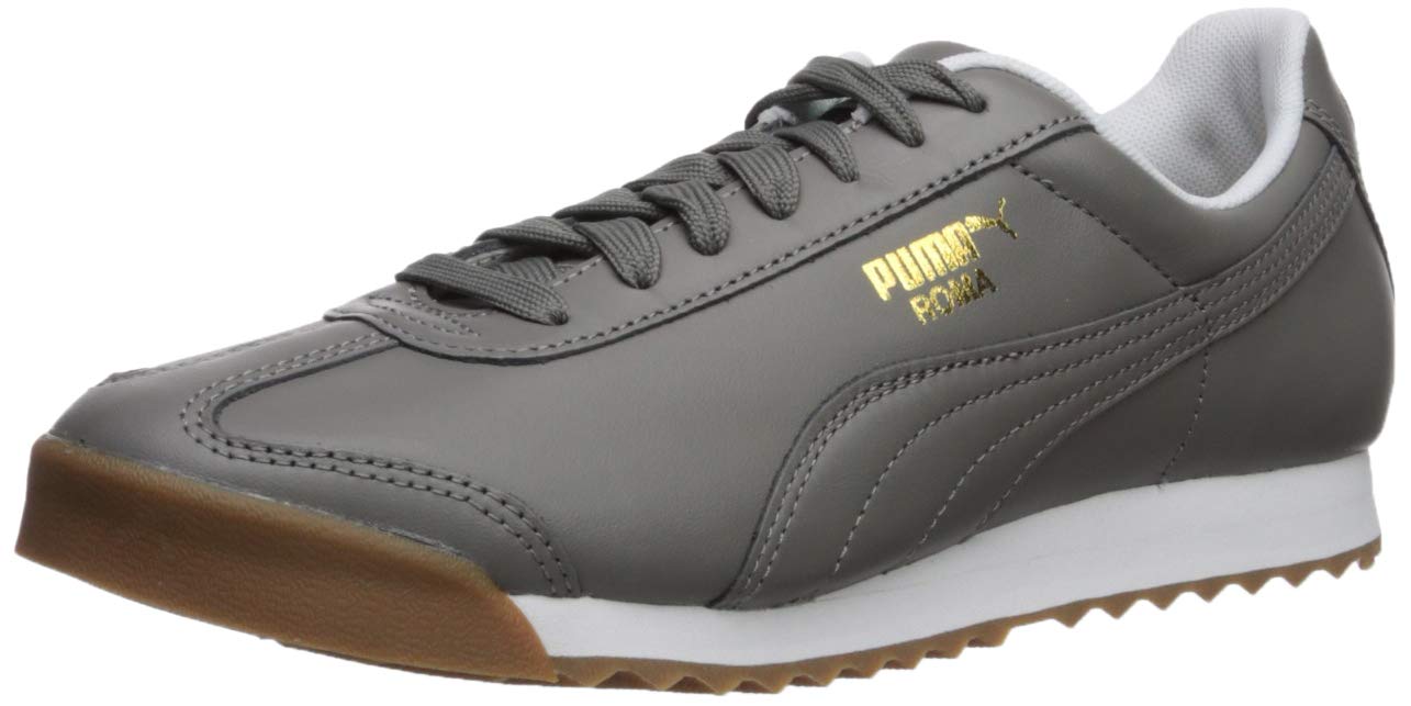 PUMA Men's Roma Classic Gum Sneaker - Casual Comfortable Walking Shoes for Men - Perfect for Gym, Running, Workout & Everyday Wear