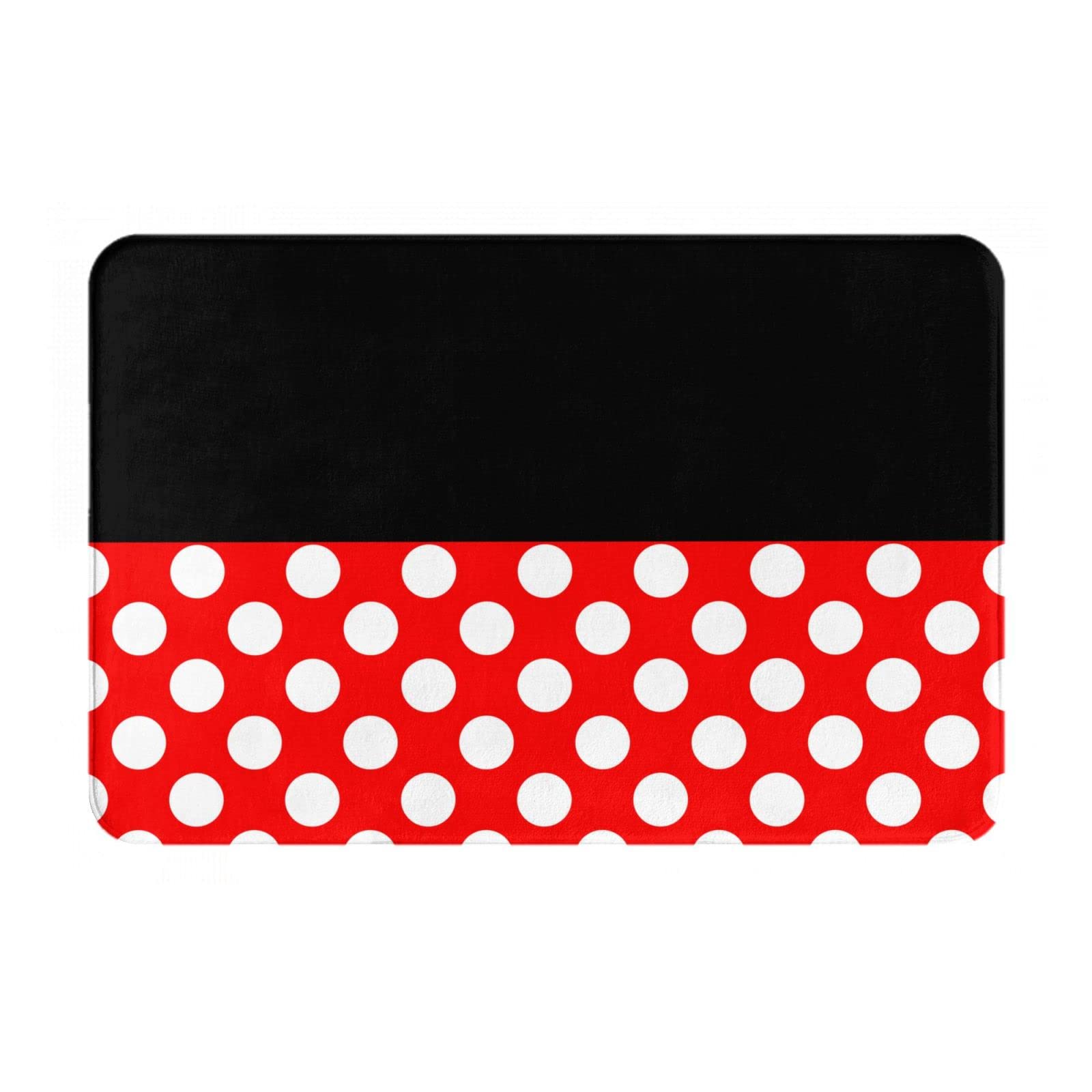 Polka Dot Door Mat - Non-Slip Absorbent for Home & Bathroom - Indoor/Outdoor Use