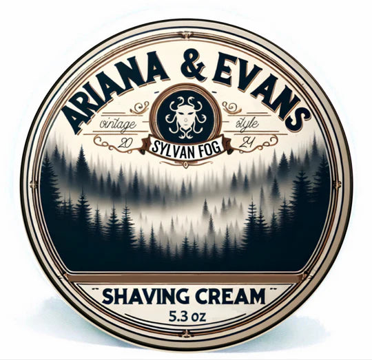 Ariana & Evans Sylvan Fog Shaving Cream for Men - Premium Vegan Shaving Soap with Natural Ingredients - Perfect for Sensitive Skin & Wet Shaving Routine