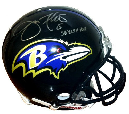 Joe Flacco Autographed Baltimore Ravens Authentic Helmet - Super Bowl XLVII MVP Collectible - Perfect for Football Fans, Memorabilia Collectors & Man Cave Decor