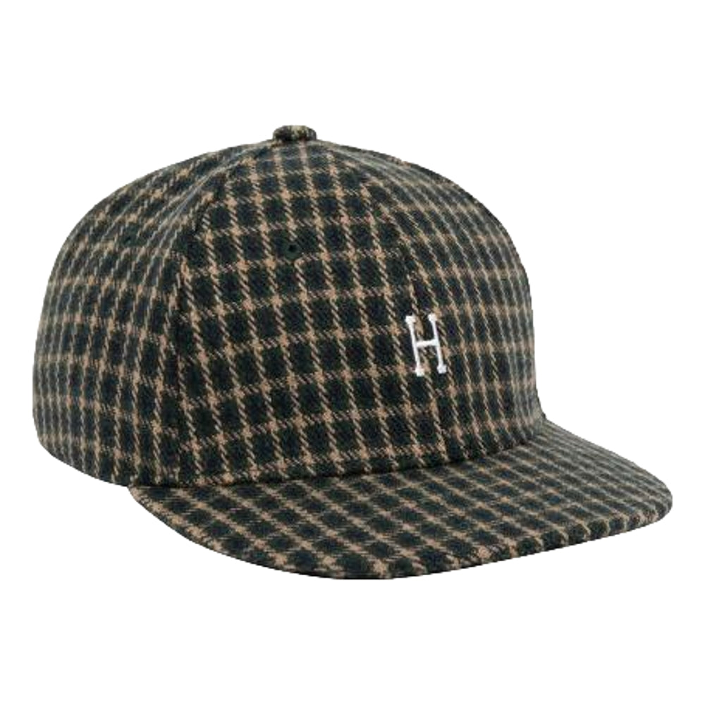 HUF JP Watson Tweed Classic Hat for Men - Green Checkered Flat Cap - Stylish Casual & Outdoor Wear for Fall & Winter