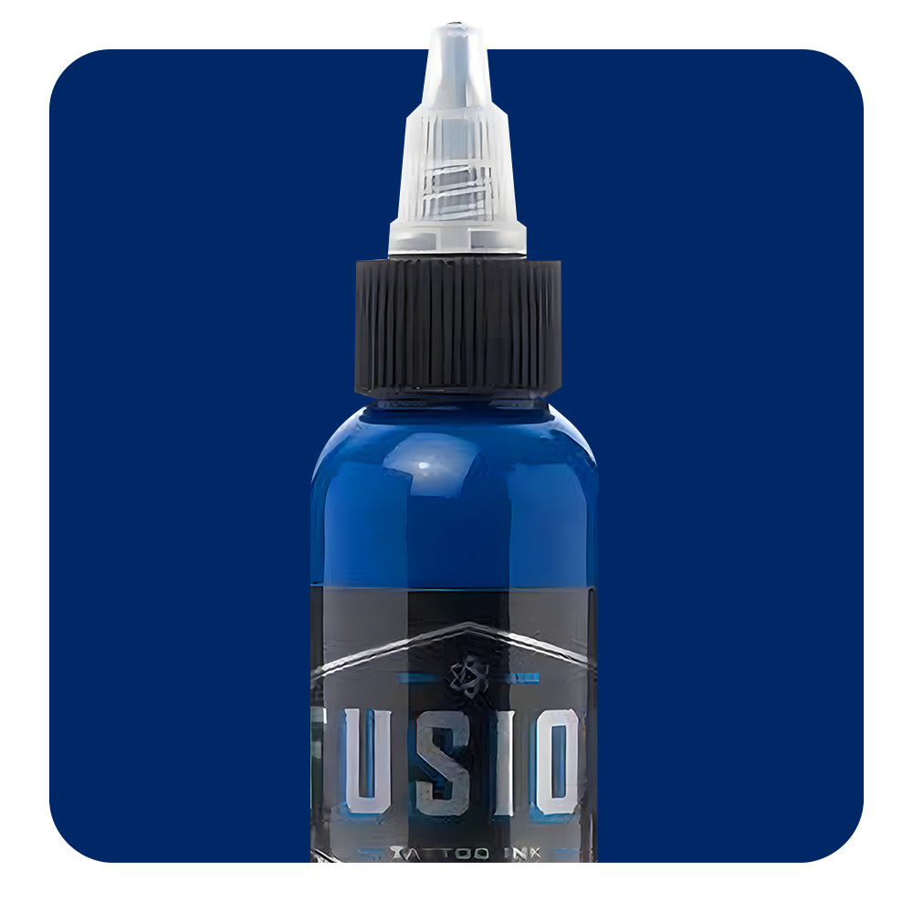 Bio Mech Blue Tattoo Ink - Professional Fusion Formula, 1oz Bottle - Ideal for Tattoo Artists & Permanent Makeup - Perfect for Realism, Watercolor & Fine Line Tattoos