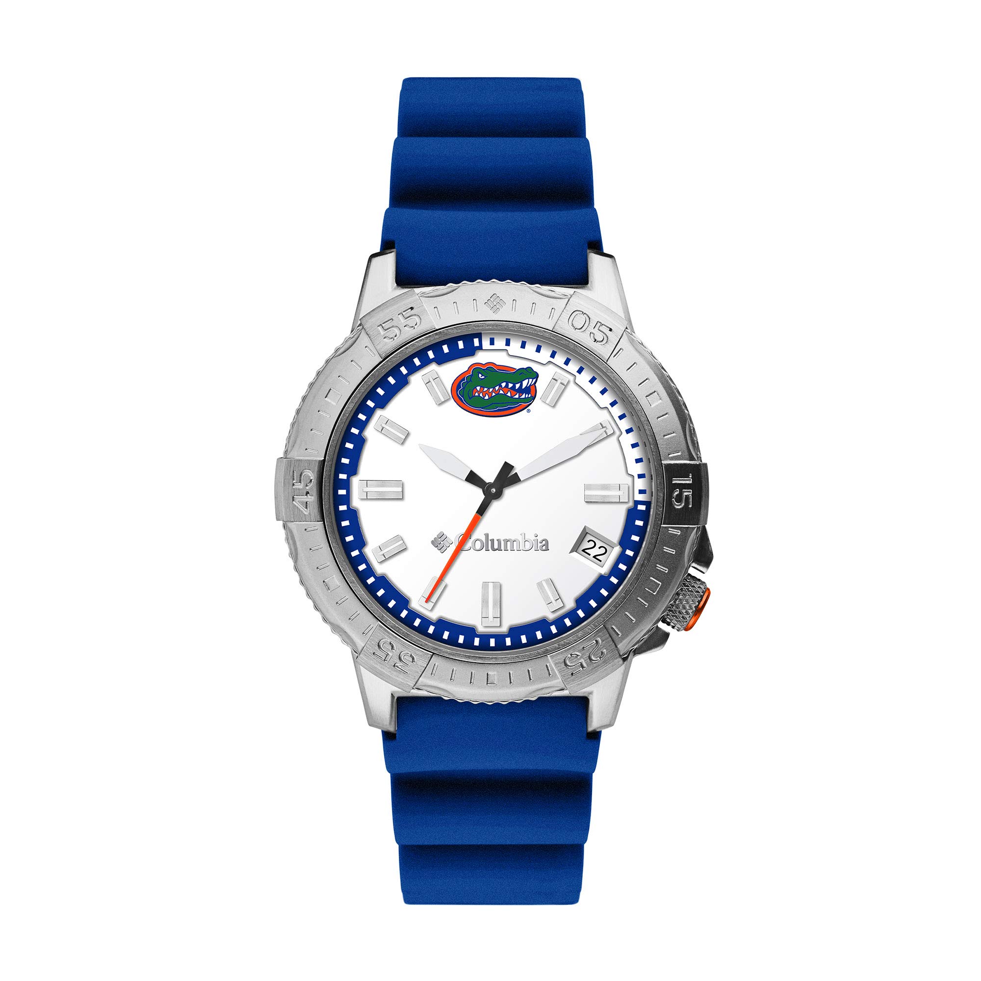 Columbia Peak Patrol Florida Gators Men's Watch with Blue Silicone Strap - Durable Sports Watch for Outdoor Activities, Gym & Casual Wear