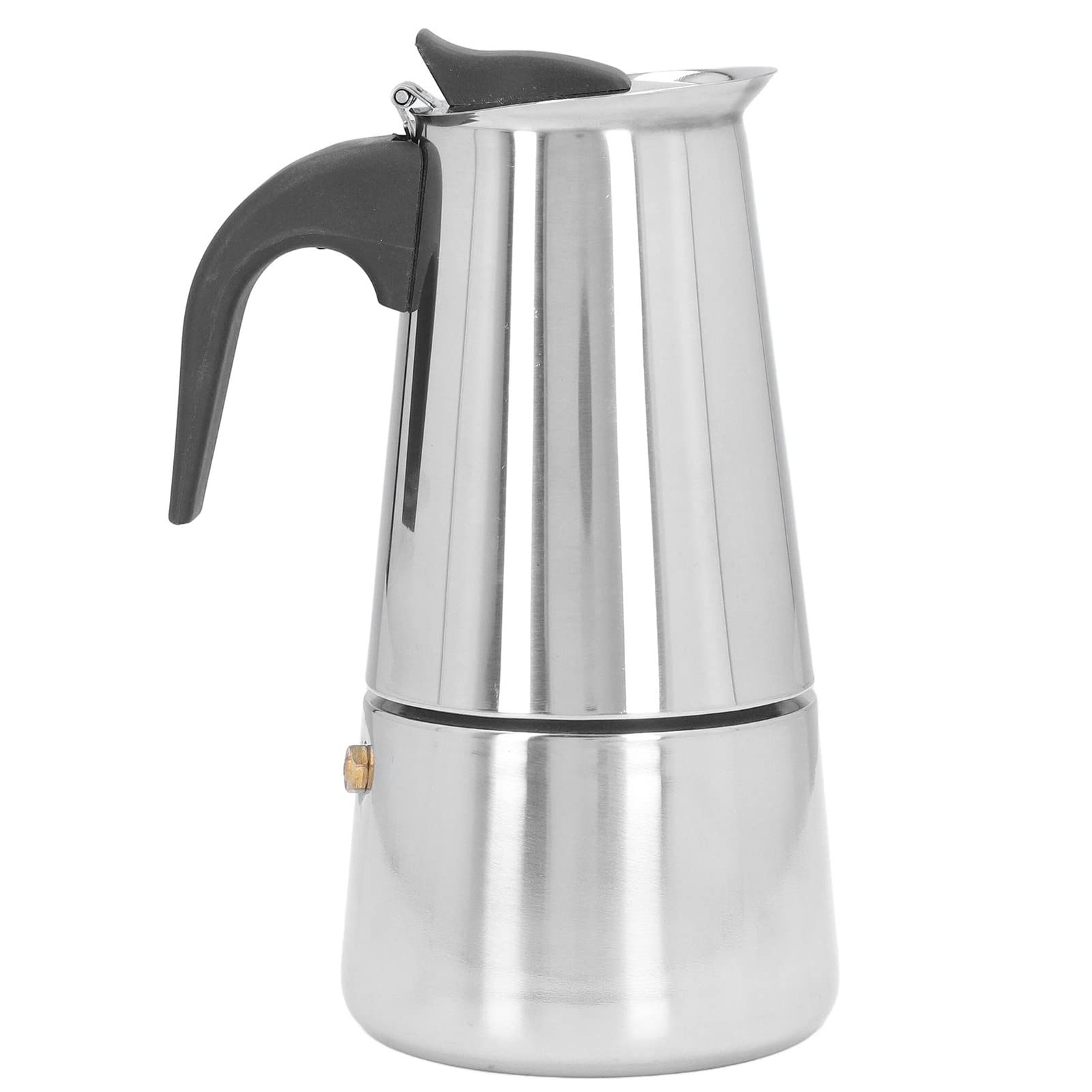 Stainless Steel Moka Pot Stovetop Espresso Maker - 6 Cup (300ml) Classic Italian Coffee Maker for Home & Office - Perfect for Espresso, Latte & Cappuccino Brewing