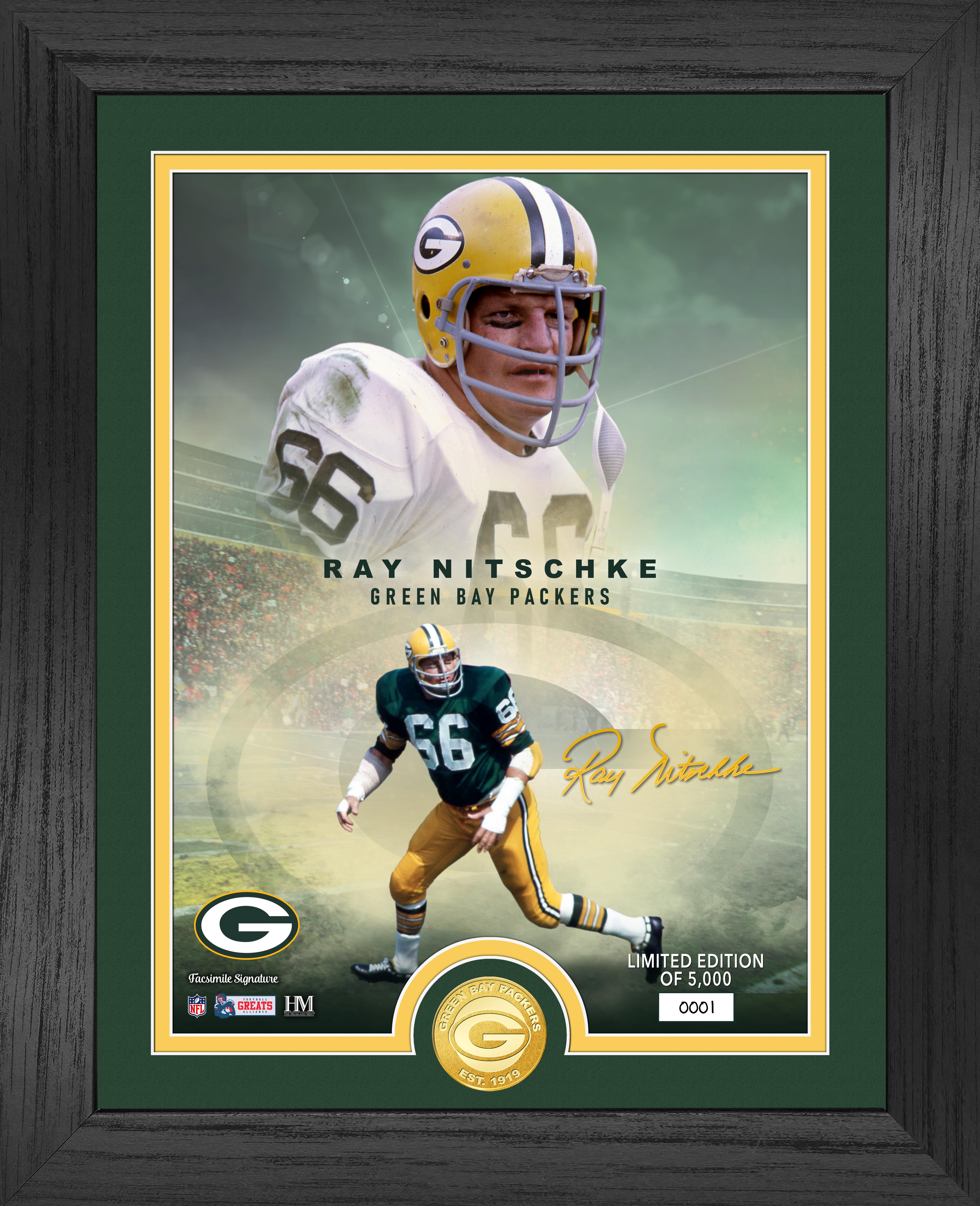 Ray Nitschke Green Bay Packers Commemorative Bronze Coin - Limited Edition Collectible for NFL Fans & Sports Memorabilia Enthusiasts - Perfect for Display, Gifts, and Home Decor