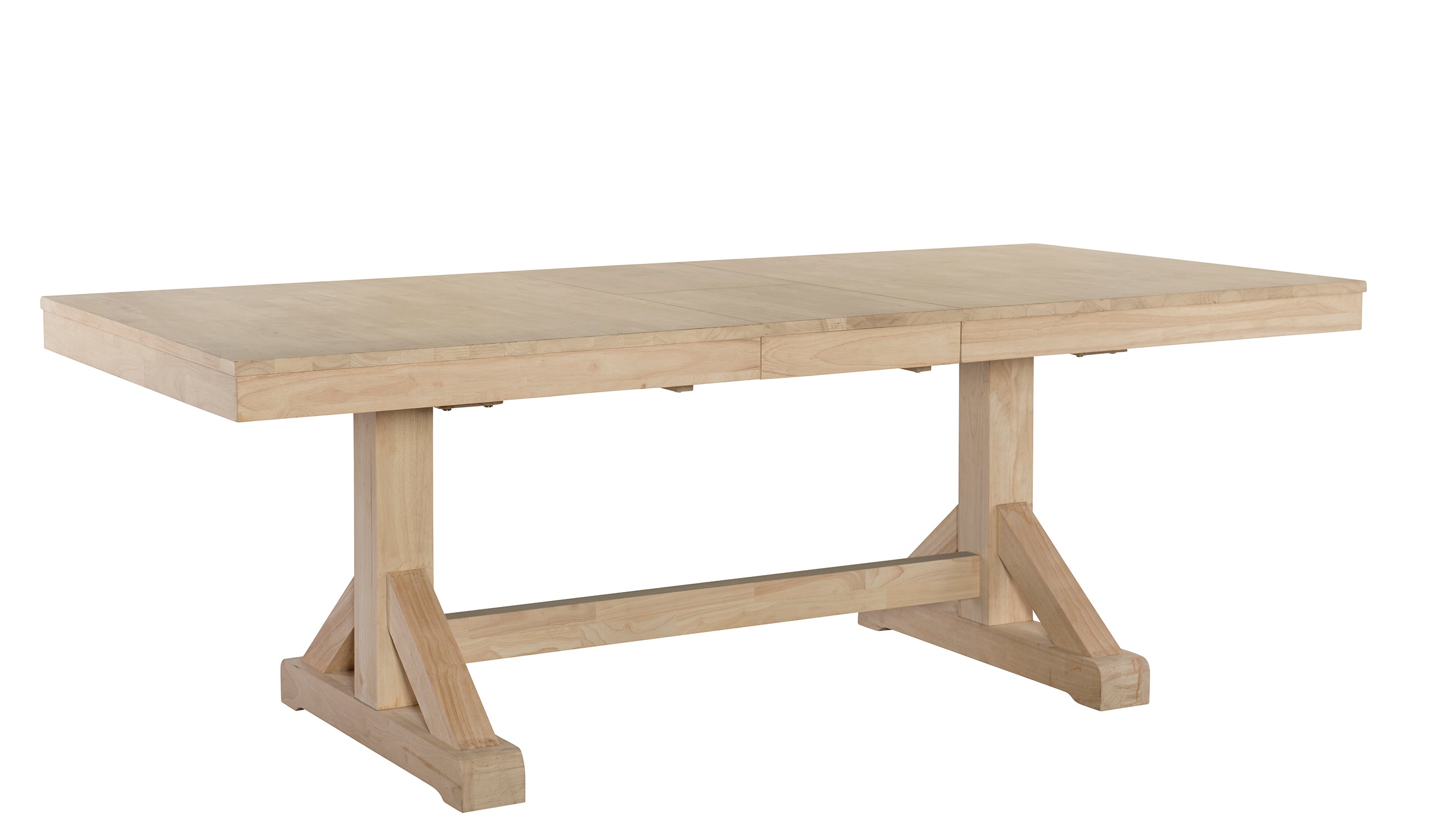 Rustic Canyon Trestle Dining Table - Solid Wood Farmhouse Table for Kitchen, Dining Room & Outdoor Entertaining